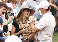 Rory McIleoy and Erica Stoll at the Wells Fargo Championship - Final Round 2021